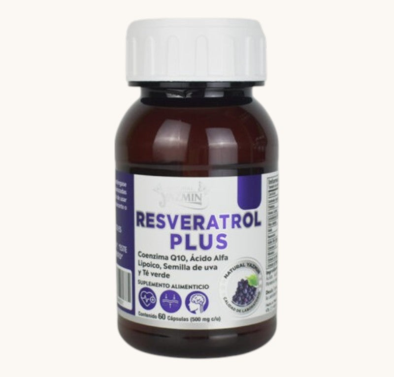 Resveratrol con Ácido Alfa-Lipoico, Coenzima Q10 y Té Verde | 60 Cápsulas